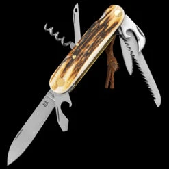 Fox Multipurpose Pocket Knife Stag 7 15 Fox Multipurpose Pocket Knife Stag 7 -Victorinox Sales FOX 226 7 SCE03 36470.1678276057
