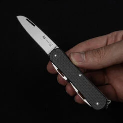 Fox Vulpis 5 Carbon Fibre Penknife -Victorinox Sales FOX FX VP130 SF5CF 98716.1688656809