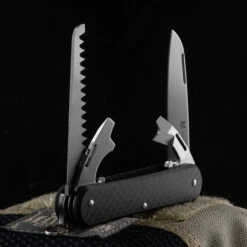 Fox Vulpis 4 Saw Carbon Fibre Penknife -Victorinox Sales vulpisCFdet 82397.1686567908